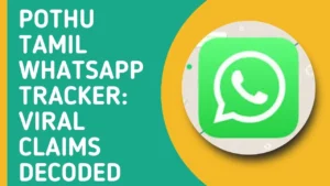 Pothu Tamil WhatsApp Tracker